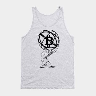 Atlas holds bitcoin Tank Top